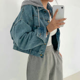 フロント&バックボタンデニムジャケット / Front And Back Button Denim Jacket