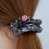 ROSE METAL SCRUNCHY (DEEP GREY)