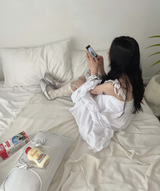 シルバーリボンクッション