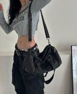 Vintage cargo tote shoulder bag