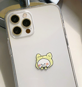 キュートキャットイェローフォーンケース / Cute Cat Yellow Phone Case