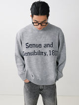レタリングラウンドニット / Lettering round knit 5color