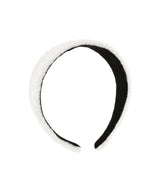 CHECK GLITTER TWEED HAIRBAND_WHITE