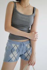 アーガイルニットショートパンツ / Argyle Knit Short Pants (3color)