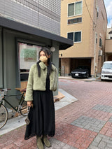 [MADE] Pudding Fur Jacket (Matcha Green)
