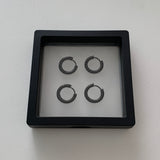 サージカルブラックピアス/surgical black earring