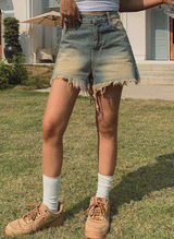 チェイスボヘミアン3丈デニムパンツ