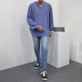 ルーズフィットメンニット/SK Loose fit Fischer Man Knitwear (5 colors)