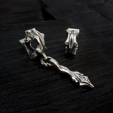 サジタR-1シルバーフープイヤリング / Sagitta-R1 silver hoop earring (4593062543478)