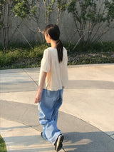 Ellie string denim pants