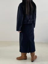 Remember corduroy long skirt 