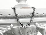 [BLESSEDBULLET]10mm thron link  necklace_vintage silver/silver/gold (6562967486582)