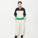 [UNISEX] MARION STRIPE JUMPER, IVORY + BLACK (6627530047606)