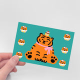 CUPCAKE TIGER POST CARD (6538764681334)