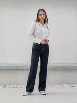 ワイドデニムパンツ / W57 WIDE DENIM PANTS_DEEP BLUE