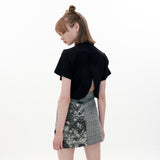 Frill Skirt [Tie-dye check] (6596678582390)