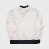 NOSTALGIA SATIN SWEATSHIRT (WHITE) (6675323289718)