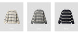 モヘアブラッシュストライプニット/mohair brush stripe knit 3color