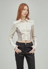 ウェーブクロップシャツ/WAVY CROPPED SHIRT