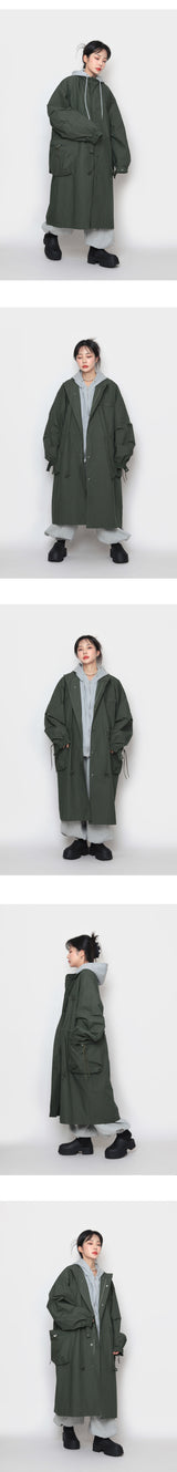 ロングトレンチボンバージャケット / Long Trench Bomber Jacket