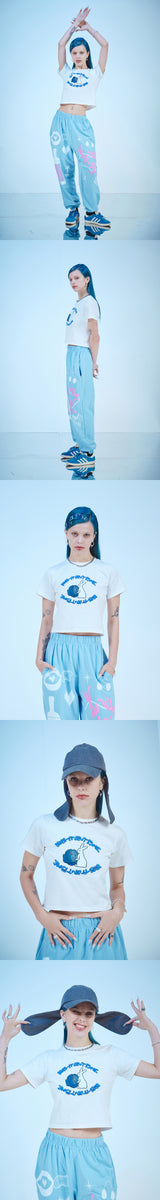 ラビットクロップTシャツ / RABBIT CROP T-SHIRTS(OW)
