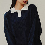 キューブリラックスポロニット/RMTC CLUB RELAX POLO KNIT_NAVY
