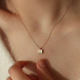14K ゴールドイニシャルネックレス