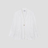テーラードリネンジャケット / TAILORED LINEN JACKET, WHITE