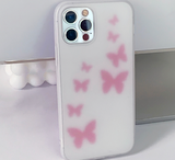 ブラーピンクバタフライフォーンケース / Blur pink Butterfly Phone Case