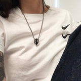 bold ring necklace