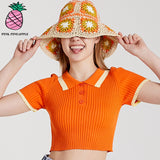 FLOWER KNITTING BUCKET HAT