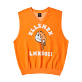 アーチプリンティングベスト/ARCH PRINTING VEST-WASHING ORANGE
