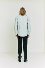 Bar tag Shirt olive (6683676901494)