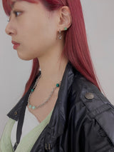 サージカルスチール3リングピアス/Surgical steel 3 ring earring