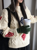 Cutem ビンテージノルディックツイストヘビーニット