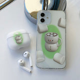 Green - Christmas Hot Choco AirPods Case_matt