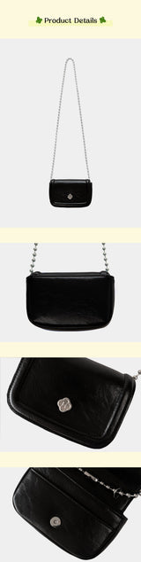 Poppy Chain Mini Bag_Black