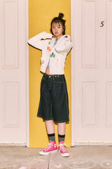 KIRSH X MISAKI KAWAI ARTWORK POINT HOODIE ZIP UP [WHITE]