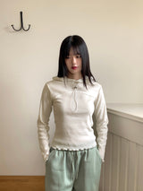 Cosper String Slim Inner Hooded T-shirt