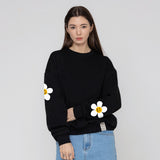 [UNISEX]Multi flower dot smile sweatshirt