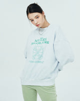 APOCALYPSE CLOVER SWEATSHIRT-WHITE MELANGE (6680895651958)