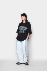 ツートーンカラードストリングパンツ / two-tone colored string pants