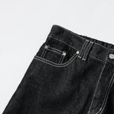 スティッチポイントデニムパンツ