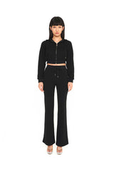 ラインストーンフーディージップアップ/Rhinestone Hoodie Zip-up (4164286152822)