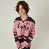 スポーツVネックロングスリーブTシャツ