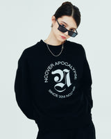 ROMAN TYPO LOGO SWEATSHIRT-BLACK (6680892604534)