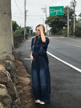 ディープオーシャンデニムセットアップパンツ