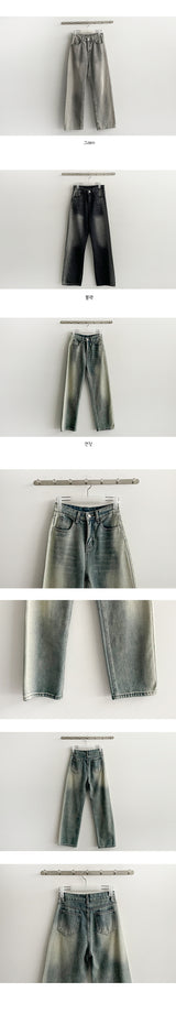 By Deep Washing Denim Pants