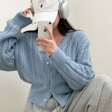 オールデイツイストVネックカーディガン / [Bellide made] All-Day Twist V-Neck Cardigan