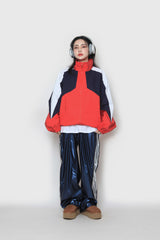 トリプルカラードジップアップ / triple-colored zip-up